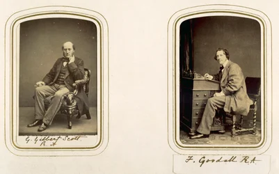 Ritratti di George Gilbert Scott e Frederick Goodall (foto seppia)